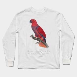 Eclectus Parrot / Premiere variete du grand Lori - 19th century Jacques Barraband Illustration Long Sleeve T-Shirt